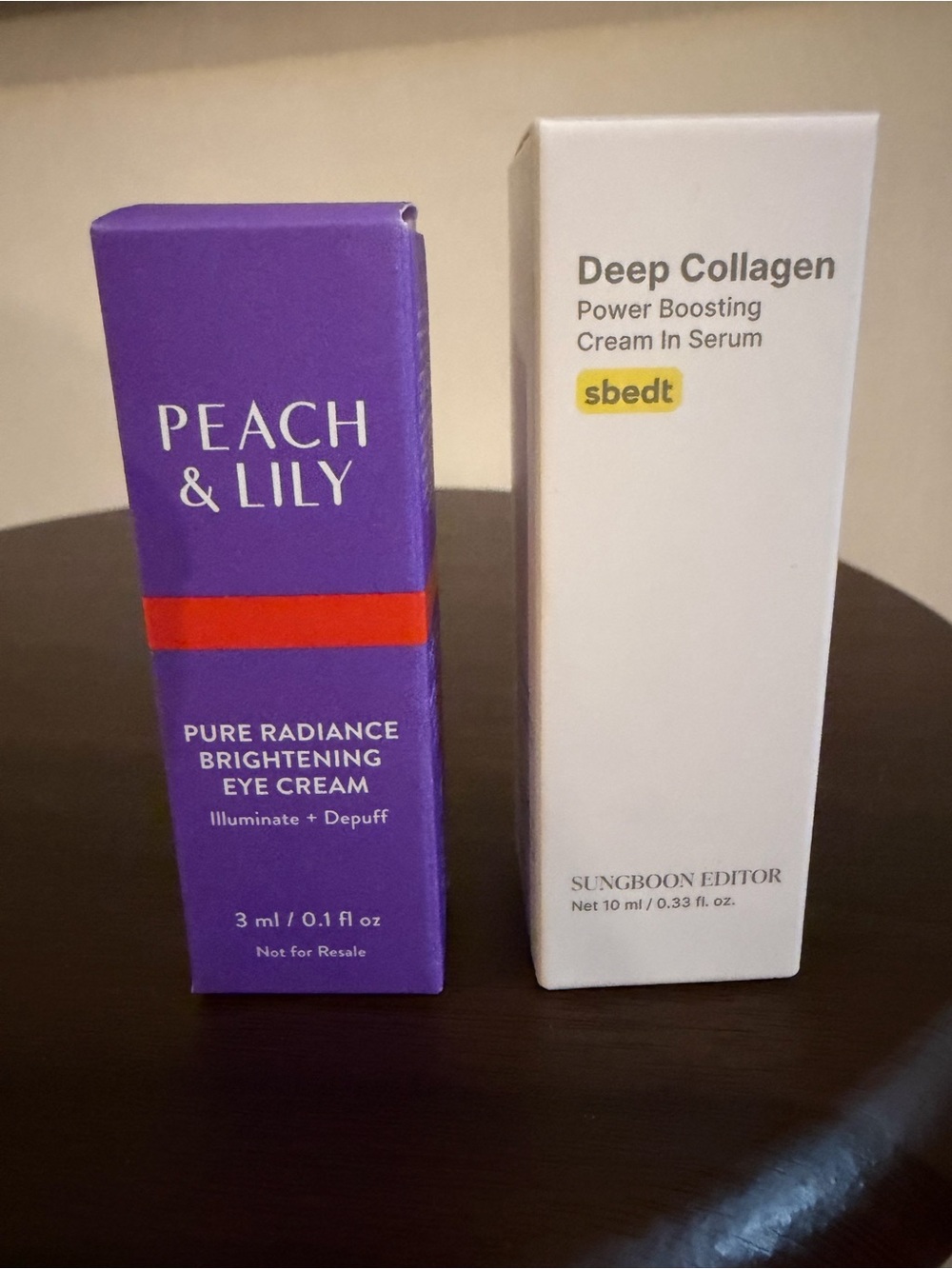 🌼 4/$13 - New 2 piece Skincare Set (peach & Lily and Sbedt Collagen